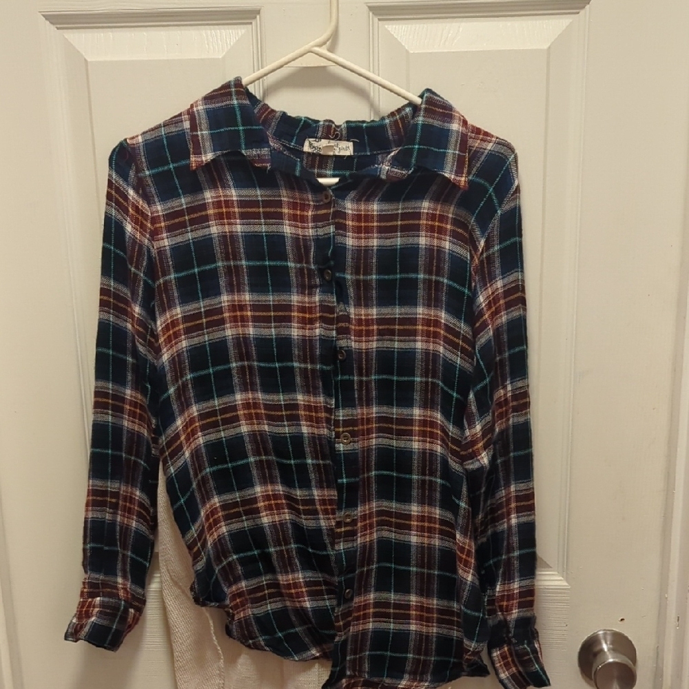 About a Girl Multicolor Plaid Shirt